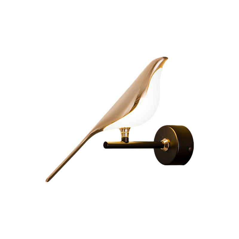 Single bird wall light shown as a product view