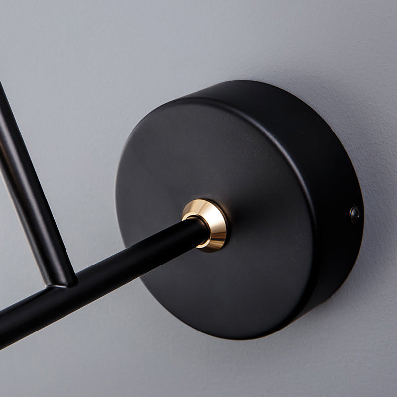 Detail of the wall mount plate behind the bird sconce