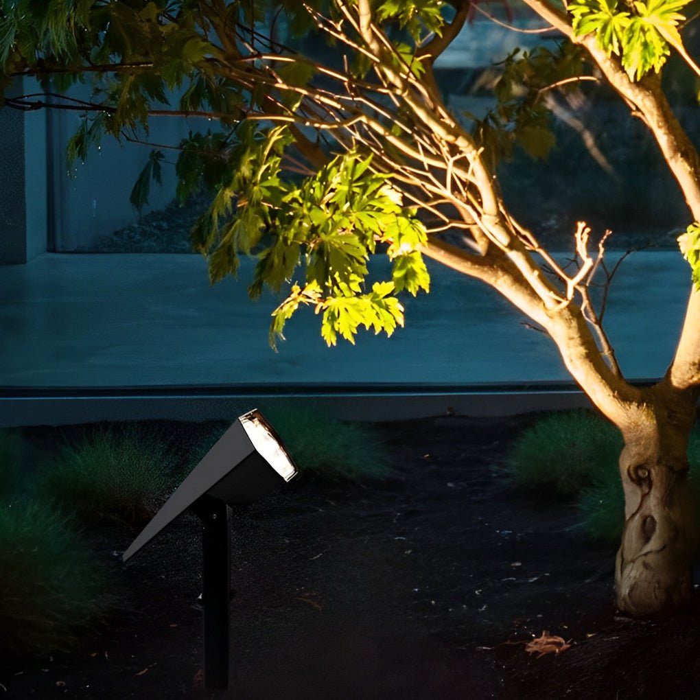 Solar Spike Spotlight, Adjustable Die-Cast Aluminum Flood Light for Garden Beds and Trees, Warm White or RGB in Sets of 2 to 30