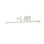 The bar vanity light shown in a white finish option