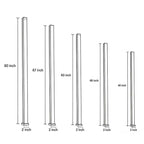 Technical dimension diagram for the black linear wall sconce