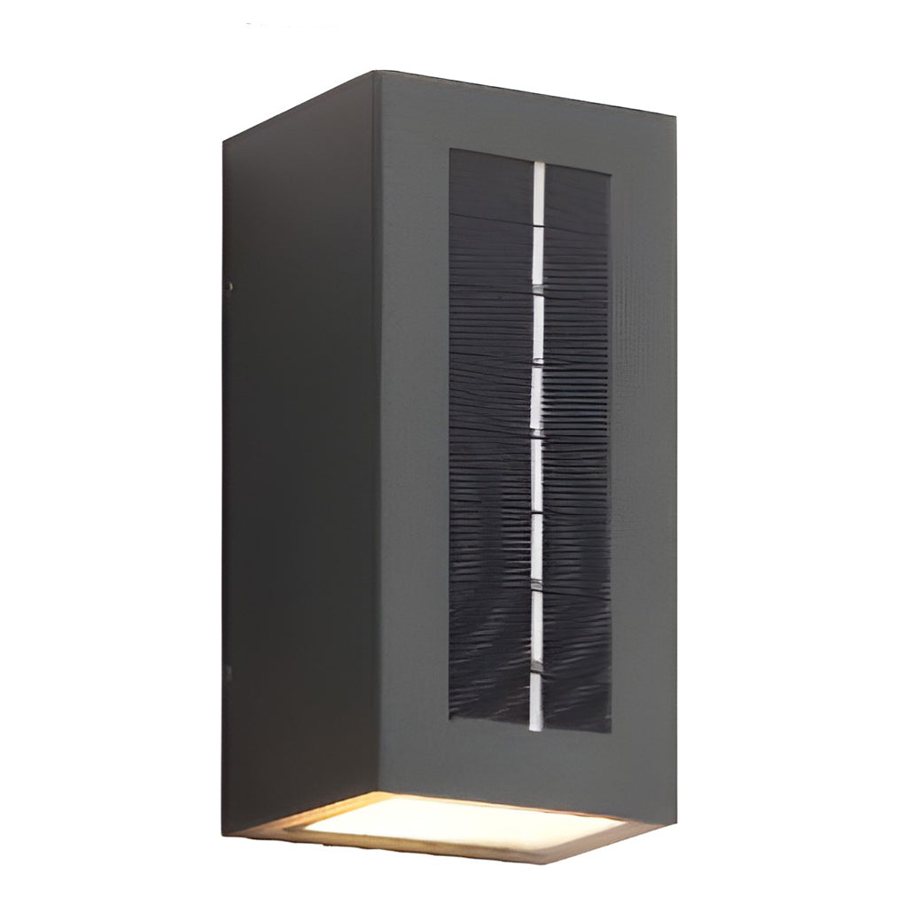 Up Down Outdoor Wall Light, Stainless Steel Waterproof LED Sconce for Facades and Garden Walls, Solar or Hardwired Beam Options