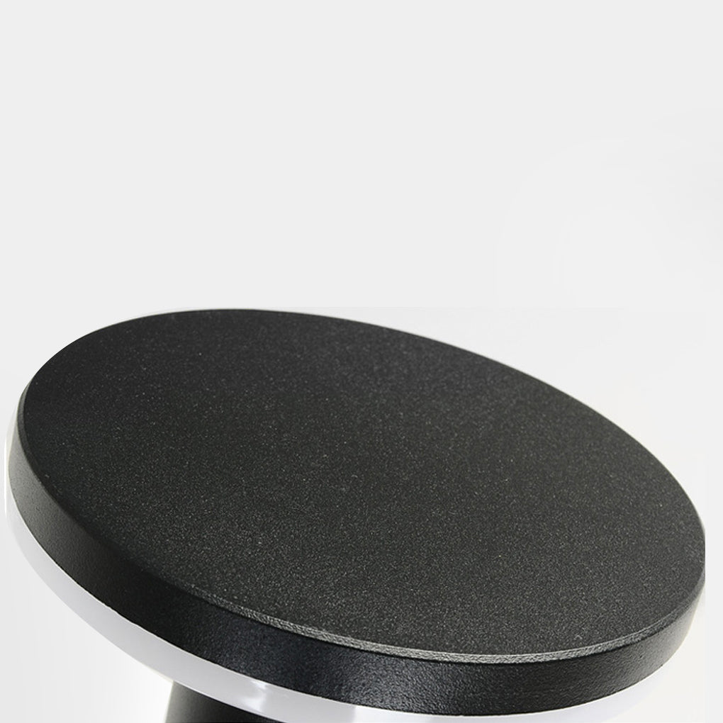 Top view of the bollard showing circular light diffusion
