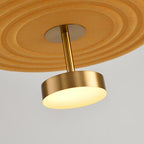 Detail of the brass fixture and integrated light
