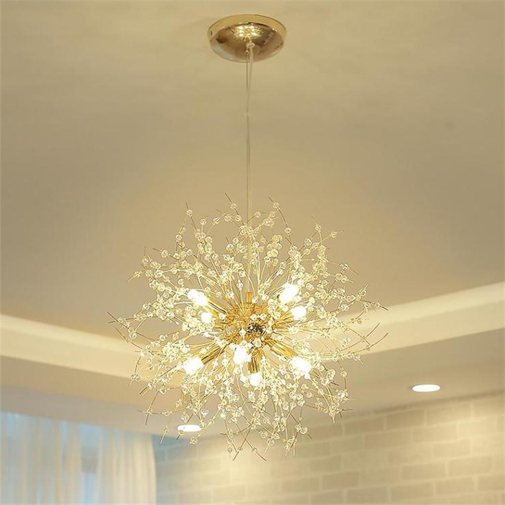 Electroplated metal globe sputnik chandelier, second product view