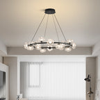 Technical assembly diagram for the bubble chandelier