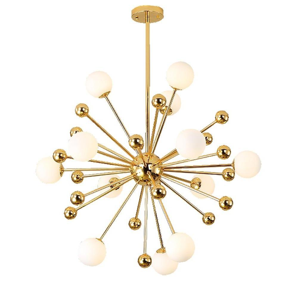 Gold bubble cluster chandelier, sixth product view