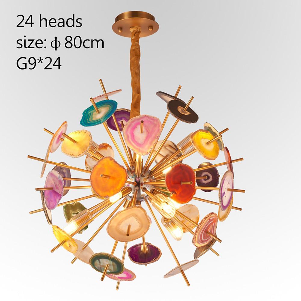 Painted globe cluster pendant chandelier, fifth product view