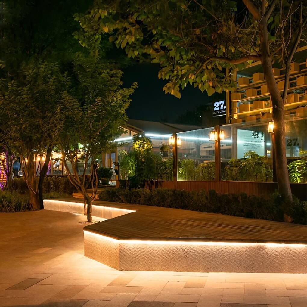 Outdoor LED Step Lighting Strip, Flexible Silicone Waterproof Light for Stairs and Pathways, Cuttable High-CRI Low Voltage
