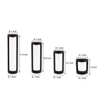 Black cylindrical LED bollard path light, sixth product view