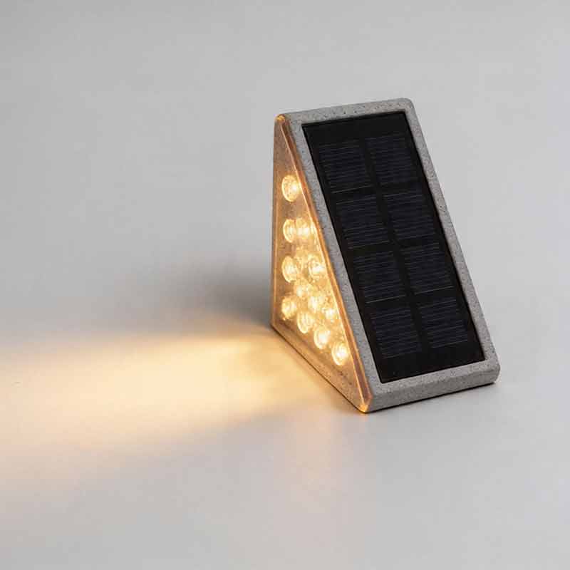 Solar Step Lights, Waterproof Triangle LED Stair and Deck Lights for Outdoor Safety, Wireless Dual-Beam Design in Sets of 2 to 50