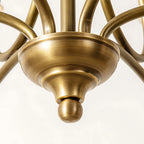 Close-up of an intricate glass shade