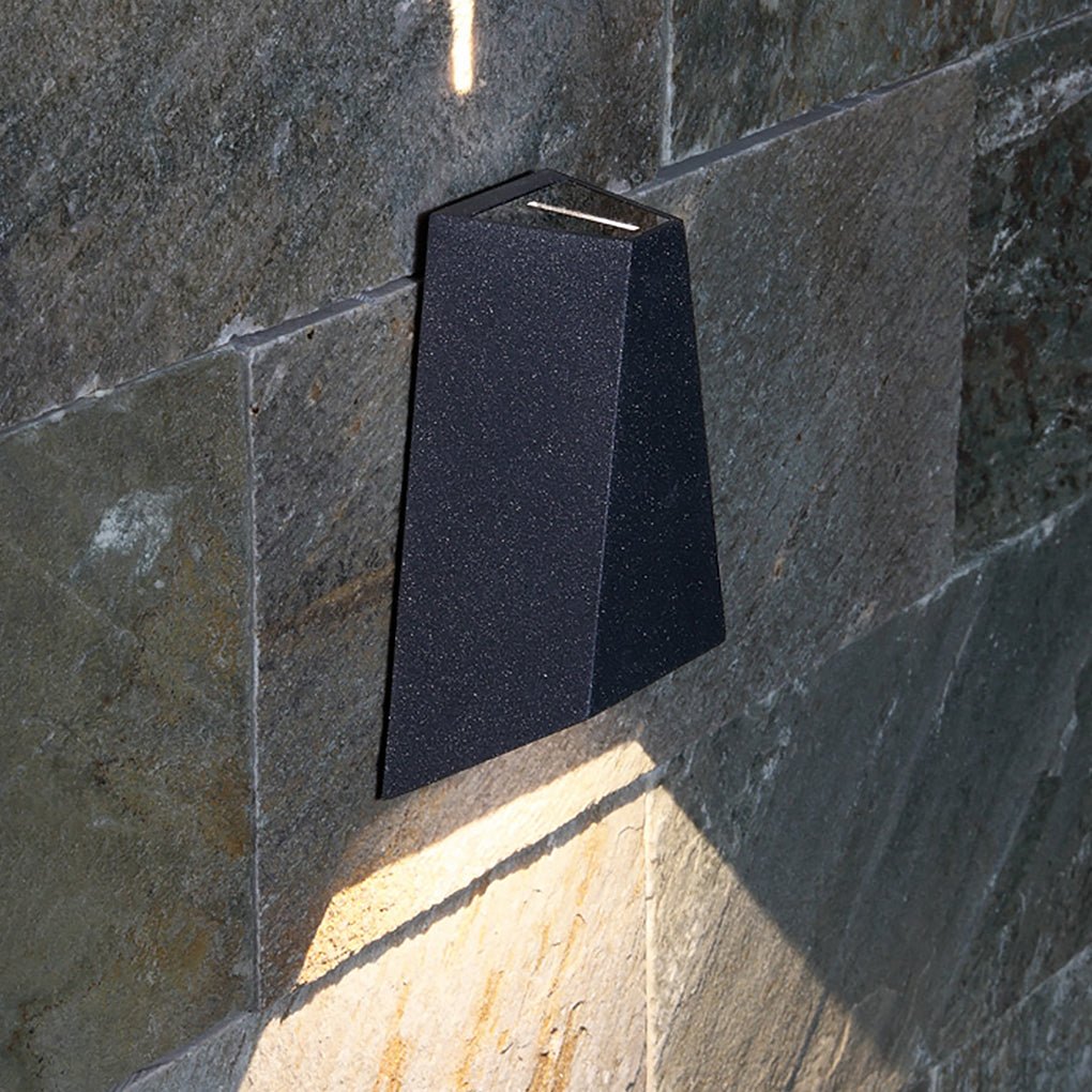 Up Down Outdoor Wall Light, Modern LED Aluminum Sconce for Porch and Patio, Rust-Resistant Dual-Beam Design