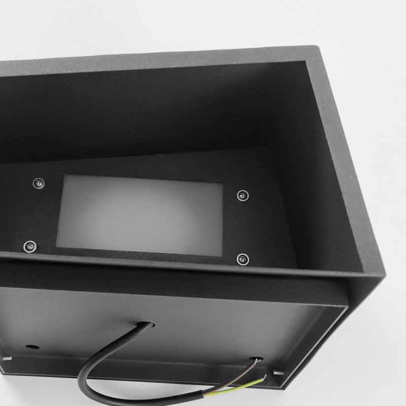 Cube Path Light, Geometric Stainless Steel and Glass LED Landscape Lamp for Garden and Walkway, Solar or Hardwired in Two Sizes