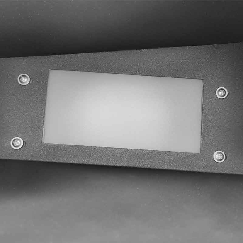 Cube Path Light, Geometric Stainless Steel and Glass LED Landscape Lamp for Garden and Walkway, Solar or Hardwired in Two Sizes