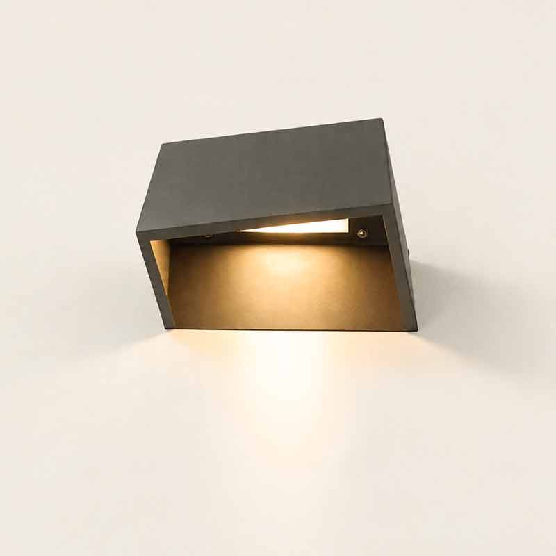 Cube Path Light, Geometric Stainless Steel and Glass LED Landscape Lamp for Garden and Walkway, Solar or Hardwired in Two Sizes