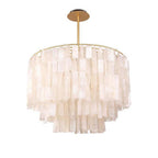 Capiz shell four-light chandelier, seventh product view
