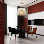 Art deco inspired ceiling light in an elegant interior