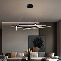 Branch Chandelier, Matte Black Aluminum LED Ceiling Light for Dining Room, Dimmable