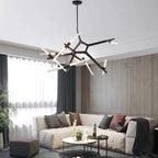 Aluminium 14-light branch sputnik chandelier, second product view