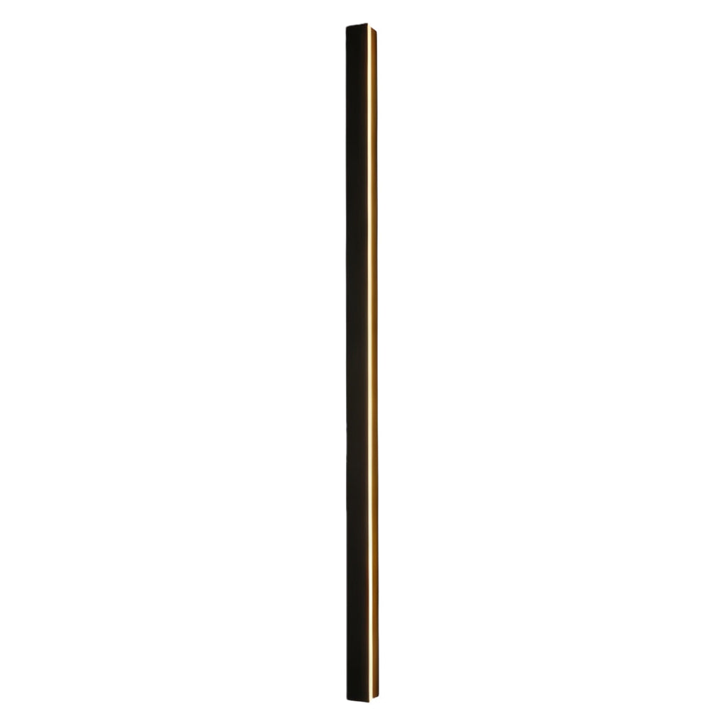 Minimalist Linear Wall Sconce, Slim Black LED Outdoor Light for Facade and Porch, Five Lengths with Dimmable and Tri-Color Modes