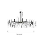 Black 24-light sputnik chandelier, fifth product view