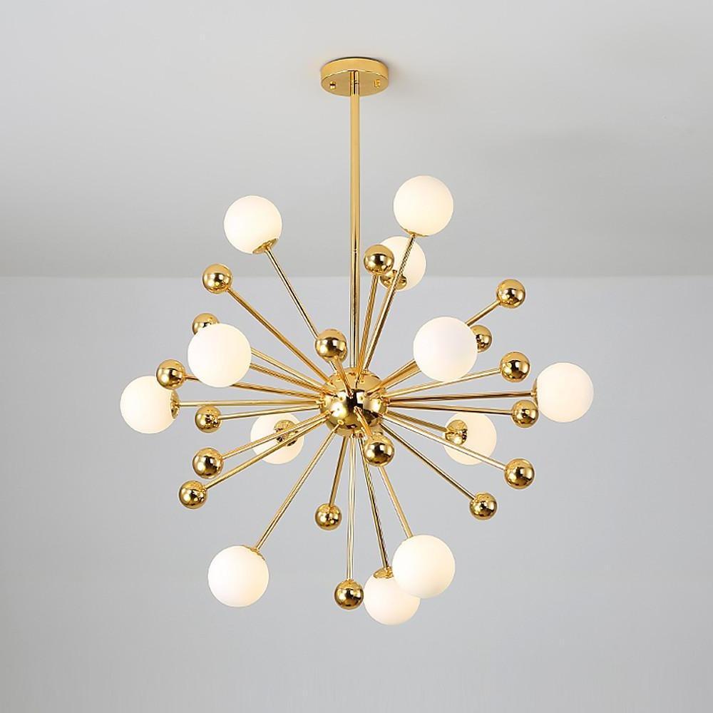 Gold bubble cluster chandelier, fourth product view