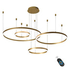 Large aluminium LED circle ring chandelier, seventh product view