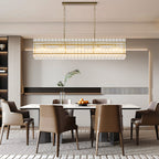 Elegant gold glass shade chandelier, product view