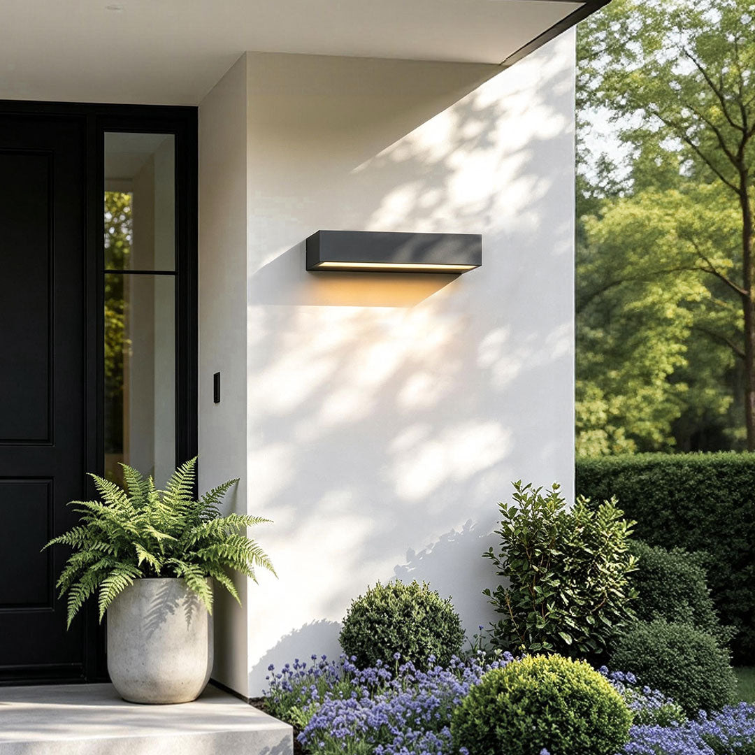 Modern Porch Light Fixture, Waterproof Die-Cast Aluminum LED Door Light for Entryways and House Numbers, Four Lengths