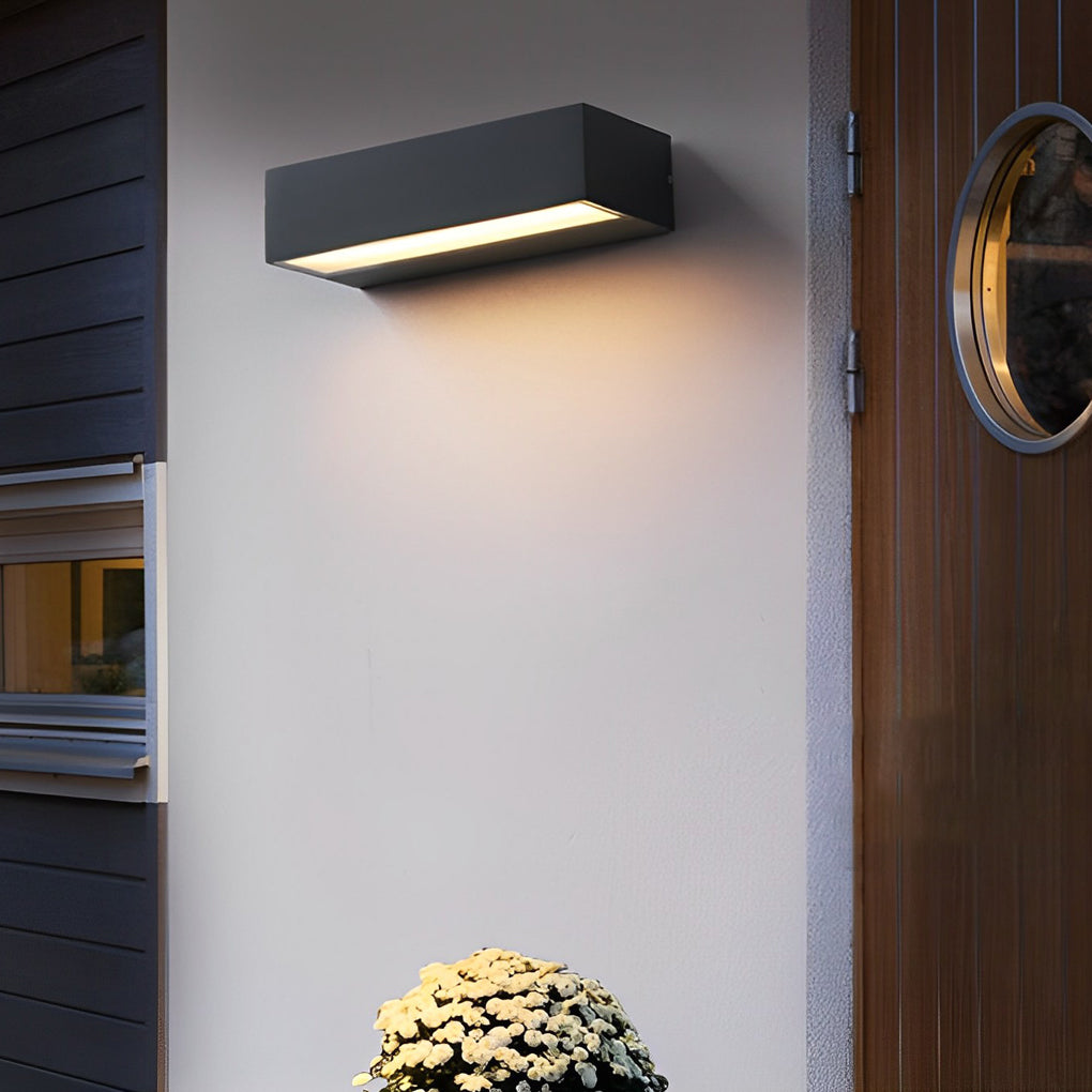 Modern Porch Light Fixture, Waterproof Die-Cast Aluminum LED Door Light for Entryways and House Numbers, Four Lengths