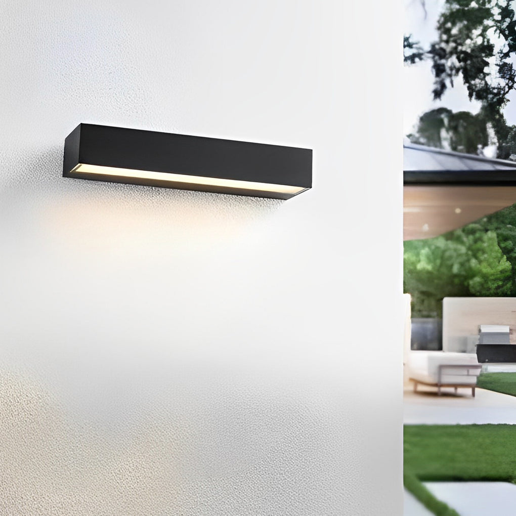 Modern Porch Light Fixture, Waterproof Die-Cast Aluminum LED Door Light for Entryways and House Numbers, Four Lengths
