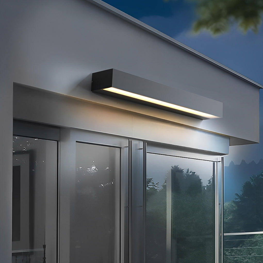 Modern Porch Light Fixture, Waterproof Die-Cast Aluminum LED Door Light for Entryways and House Numbers, Four Lengths