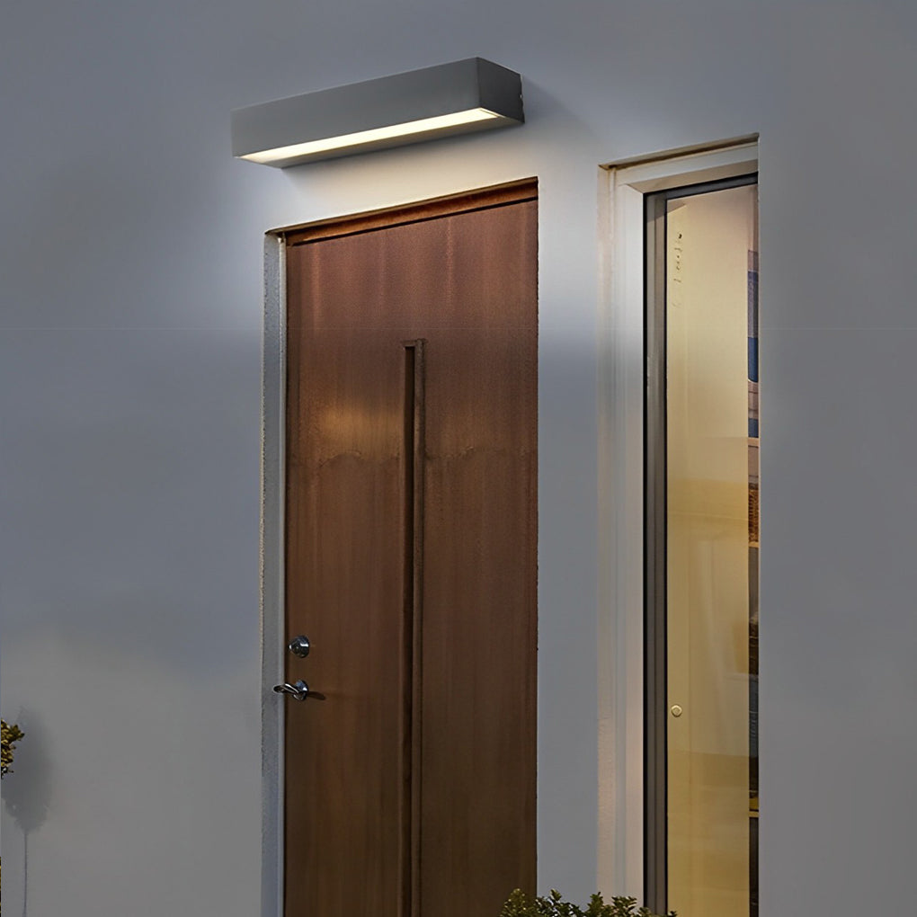 Modern Porch Light Fixture, Waterproof Die-Cast Aluminum LED Door Light for Entryways and House Numbers, Four Lengths