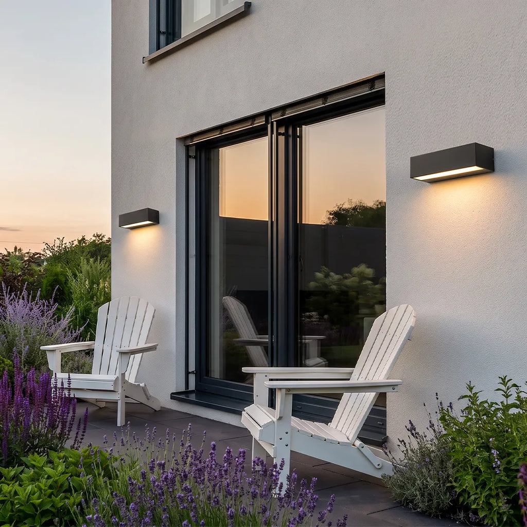 Modern Porch Light Fixture, Waterproof Die-Cast Aluminum LED Door Light for Entryways and House Numbers, Four Lengths