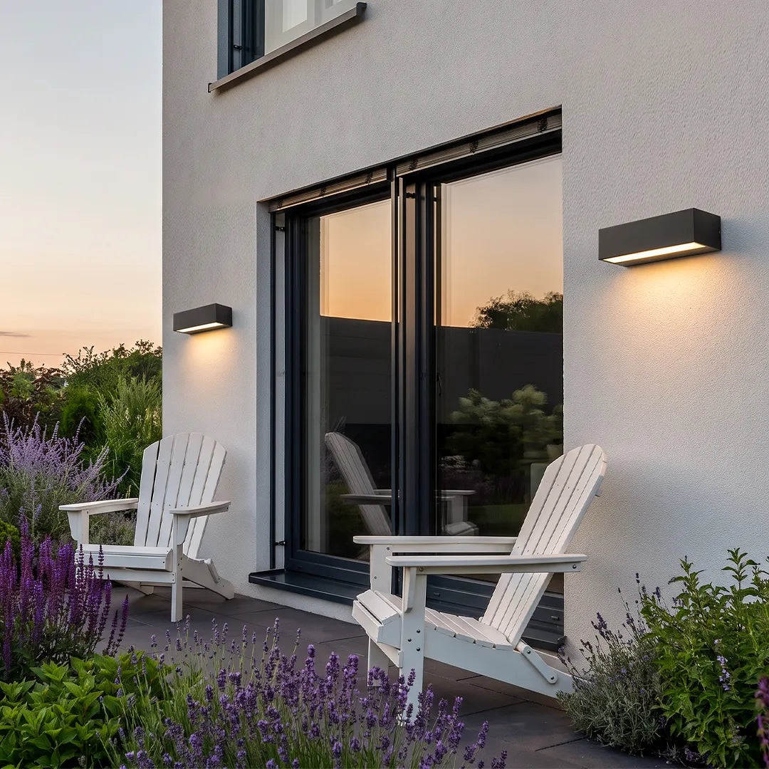 Modern Porch Light Fixture, Waterproof Die-Cast Aluminum LED Door Light for Entryways and House Numbers, Four Lengths