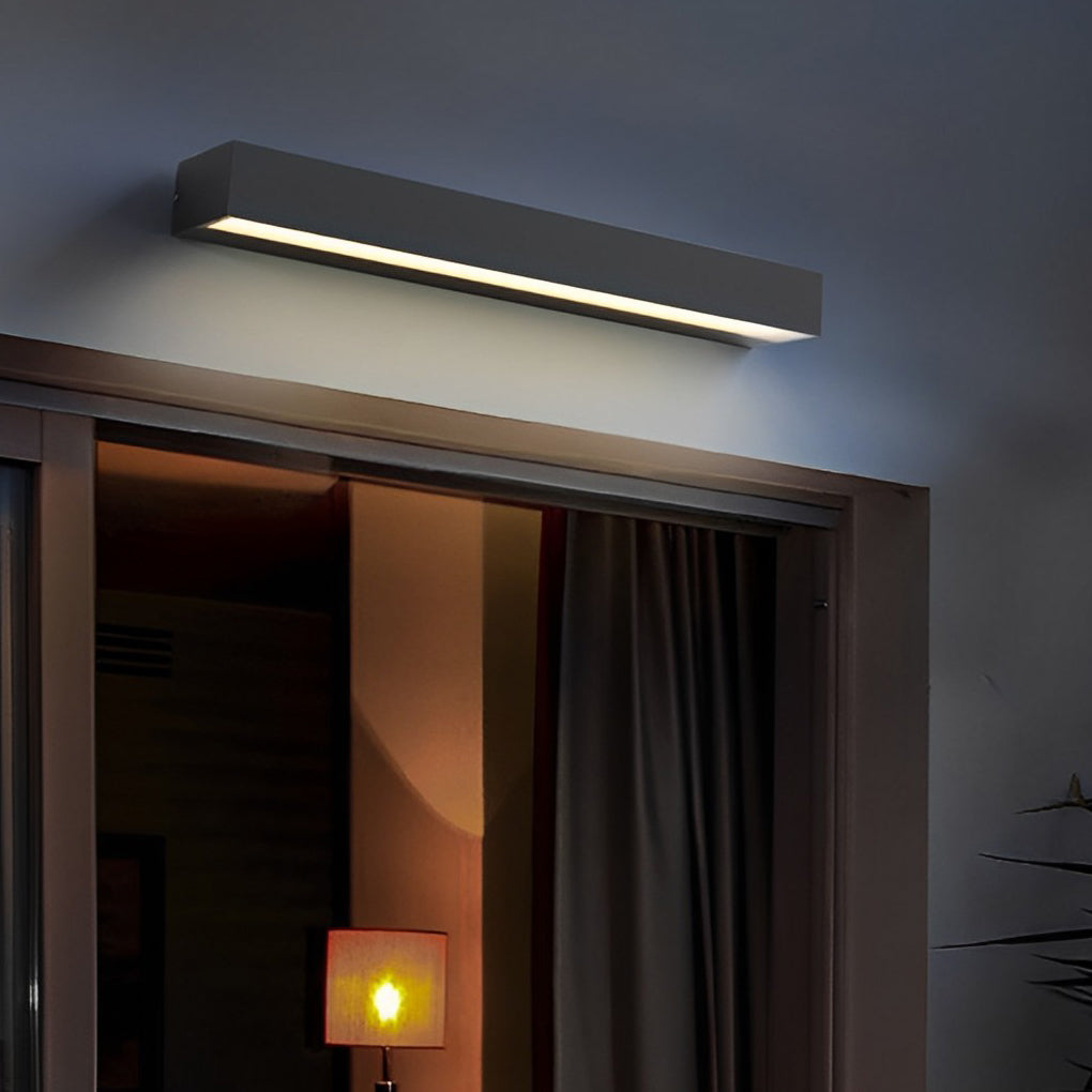 Modern Porch Light Fixture, Waterproof Die-Cast Aluminum LED Door Light for Entryways and House Numbers, Four Lengths