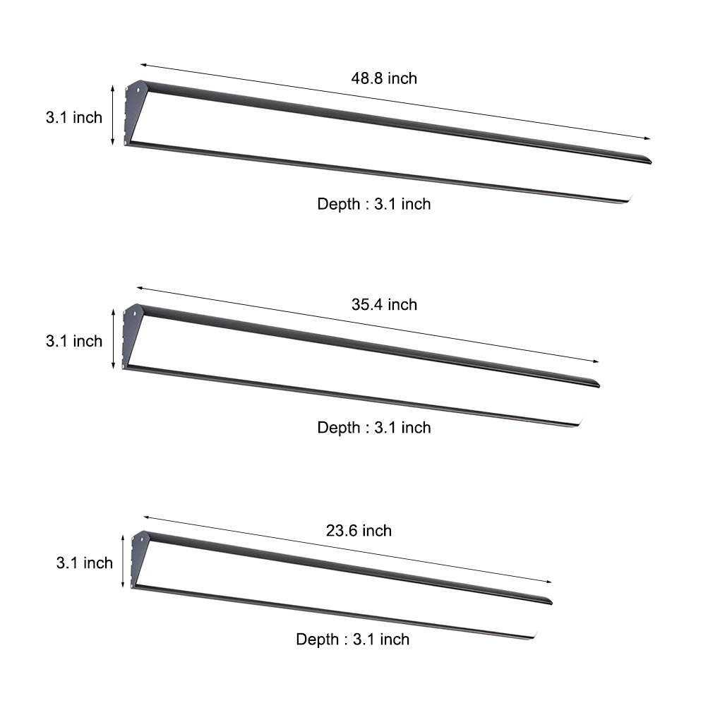 Exterior Wall Sconce Light, Modern Linear LED Downlight Fixture for Facades and Entrances, Waterproof Minimalist Bar