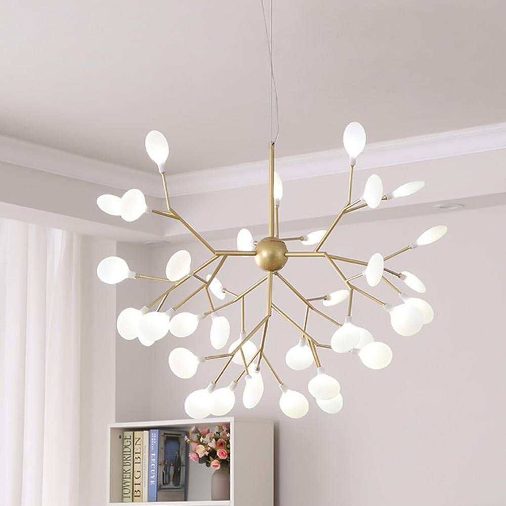Gold 36-light sputnik chandelier, second product view