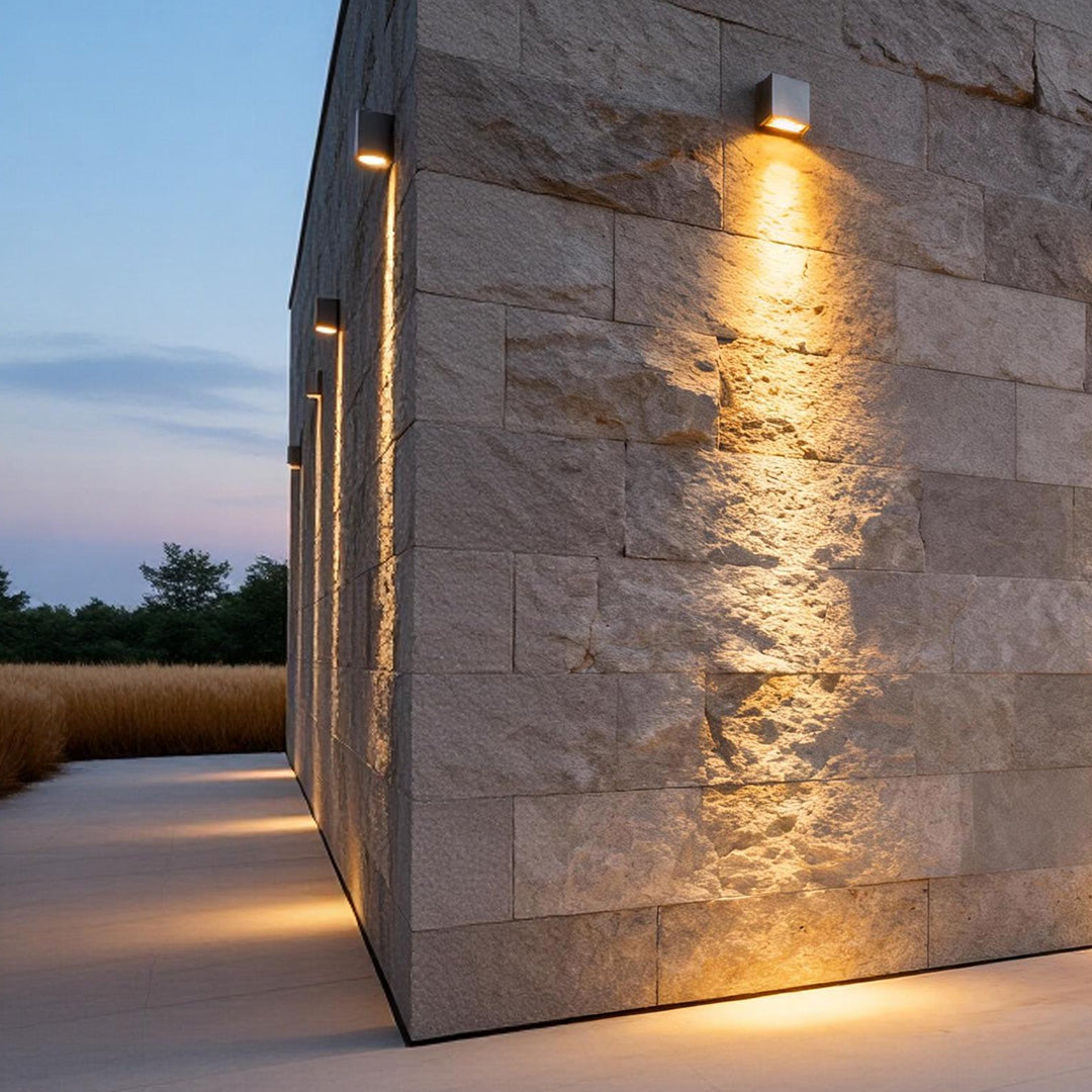 Facade Spotlight, Die-Cast Aluminum Waterproof LED Wall Wash Light for Architectural Exteriors, 24W with Long-Throw Optical Lens
