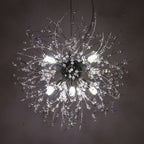 Electroplated metal globe sputnik chandelier, third product view