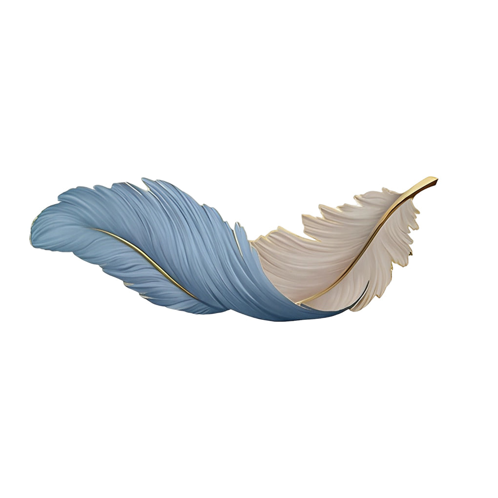 Backlit Feather Wall Art Lamp, LED Illuminated Wall Decor with Remote for Living Room and Bedroom, Modern Luxury Light Painting