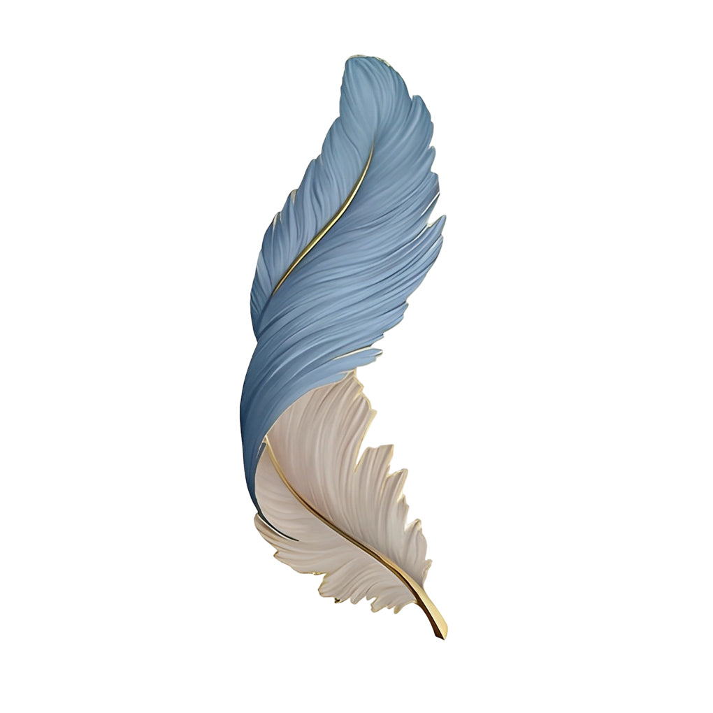 Backlit Feather Wall Art Lamp, LED Illuminated Wall Decor with Remote for Living Room and Bedroom, Modern Luxury Light Painting