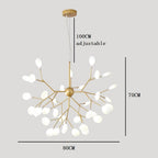 Gold 36-light sputnik chandelier, fifth product view