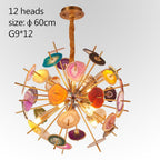 Painted globe cluster pendant chandelier, sixth product view