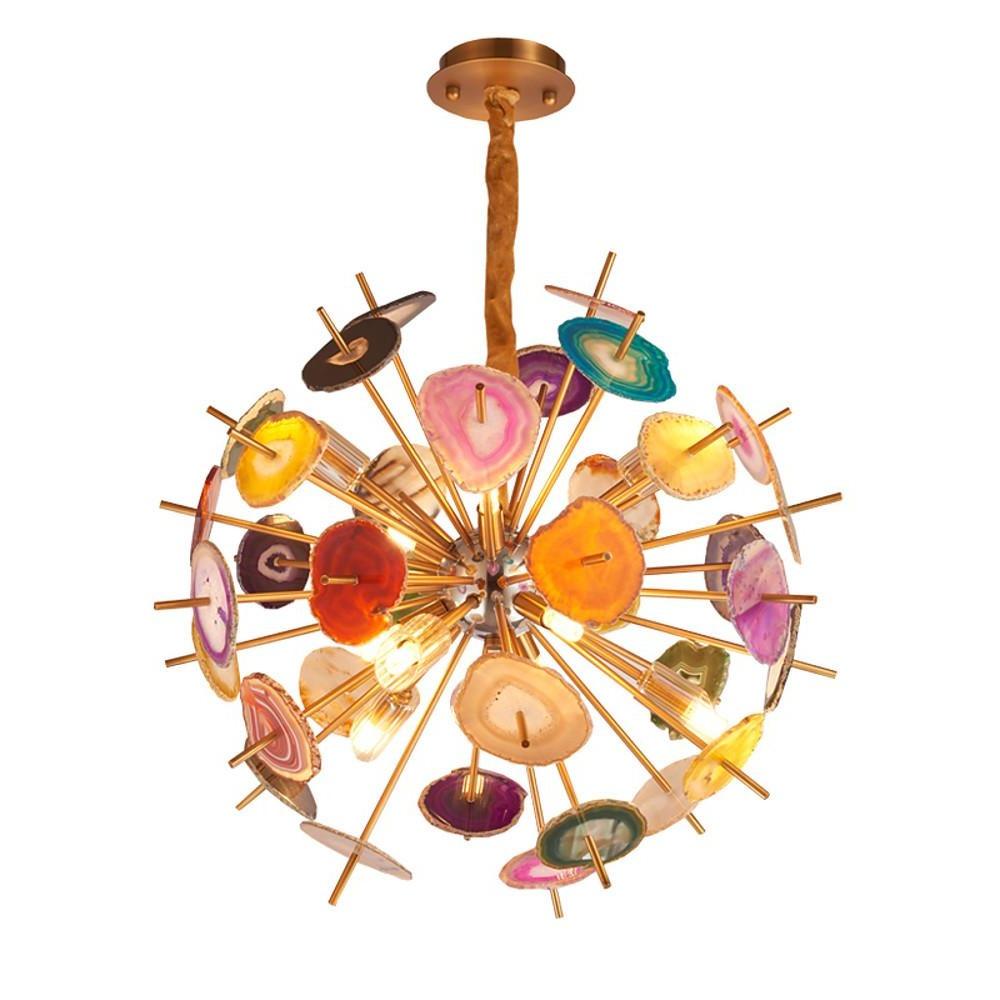 Painted globe cluster pendant chandelier, fourth product view