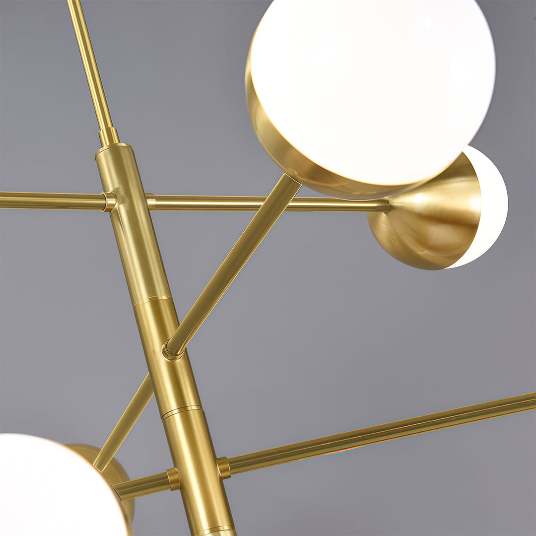 Perspective view of the brass geometric structure