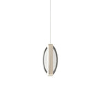 Single oval crystal loop shown in a minimalist setting