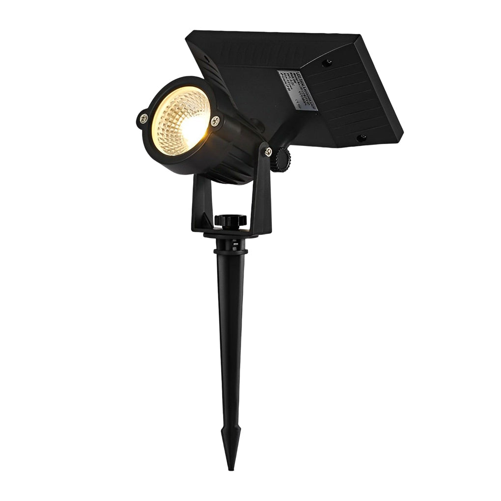 Solar Ground Spike Light, Adjustable LED RGB Spotlight for Trees, Gardens, and Landscape Beds, IP65 with 12-Hour Battery Runtime