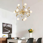 Gold bubble cluster chandelier, main product view